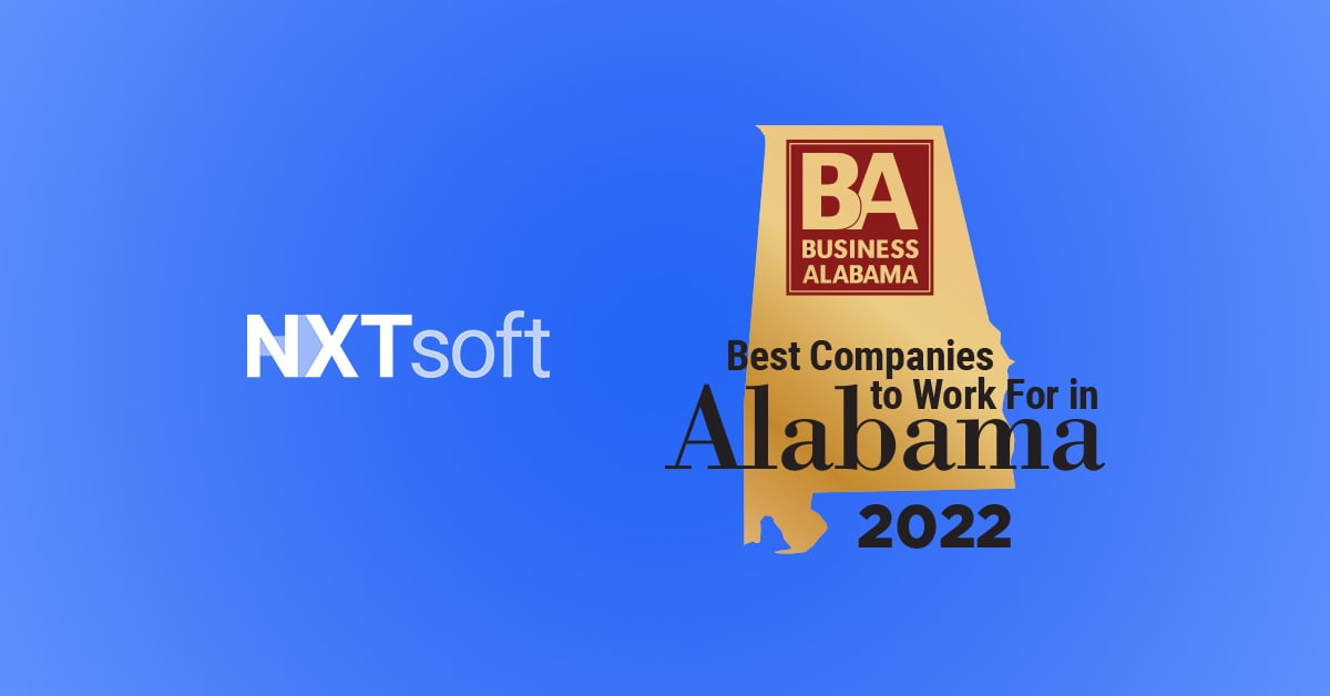 NXTsoft Named One of the 2022 Best Companies to Work for in Alabama  